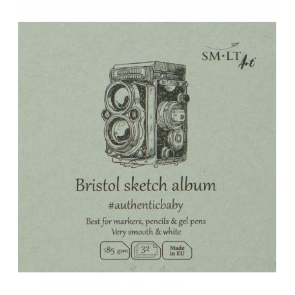 Zīmēšanas bloks Smiltainis Bristol, mini, baltas lapas