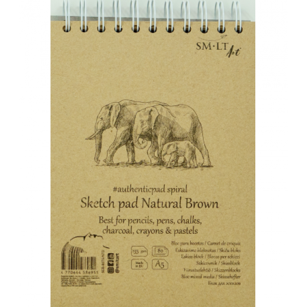 Zīmēšanas bloks Smiltainis - Natural Brown, A5, dabīgi brūns