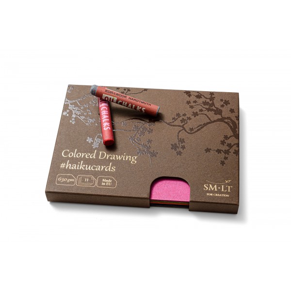 Zīmēšanas  kartes Haikucards  SMLT, krāsainas, 630 g/m, 11 lp