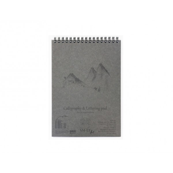 Skiču bloks SM-LT  Calligraphy & Lettering ar spirāli, 100gr, 50 lp, A5  