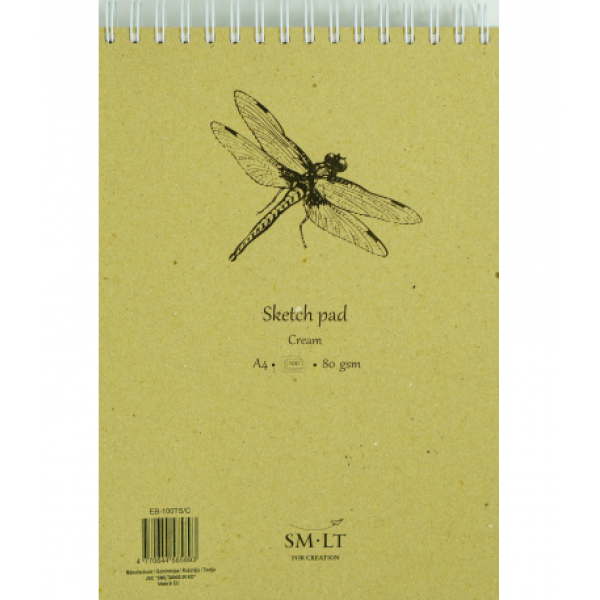 Zīmēšanas bloks Smiltainis - Cream, A4, krēmkrāsa