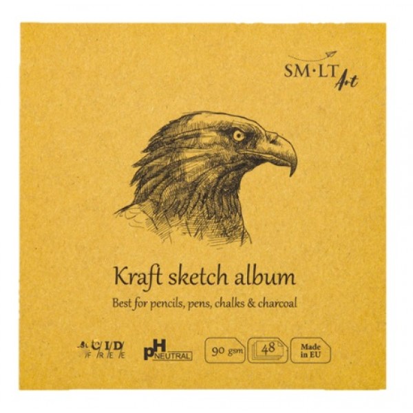 Albums SMLT Layflat 14x14cm, kraftpapīrs