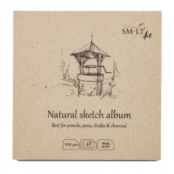 Albums SMLT Layflat 14x14cm, natural, dabīgs papīrs