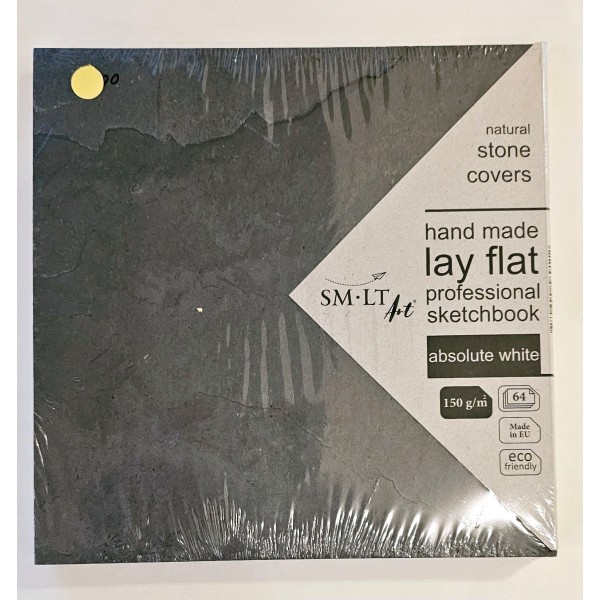 SMLT Professional skiču bloks ar akmens vāku Absolute White, 150 gr; 64 lapas
