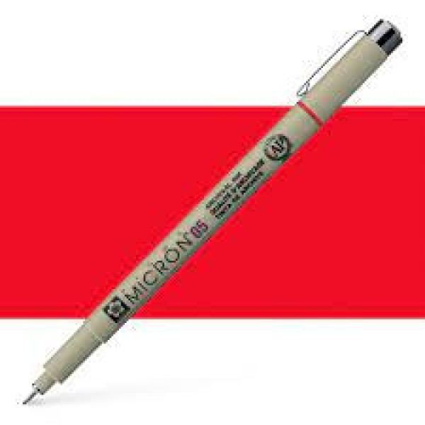 Rapidogrāfs SAKURA PIGMA MICRON 05 sarkans
