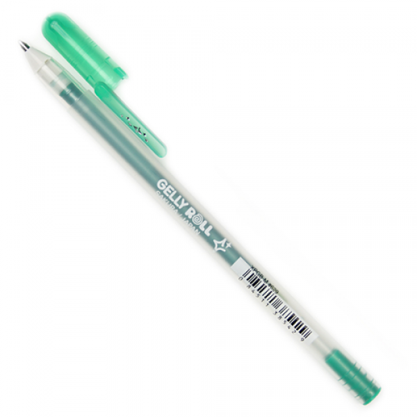 Gēla pildspalva Sakura ''Gelly Roll silver shadow'', zaļš