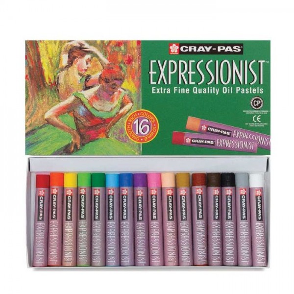 Eļļas pasteļkrītiņi Sakura Cray-Pass Expressionist, 16 krāsas