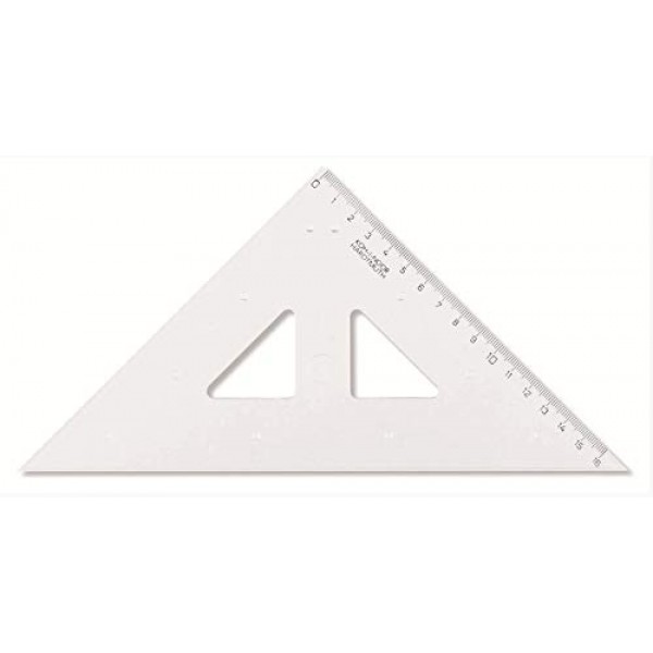 Lineāls - trīsstūris Kohinor  45/177 mm