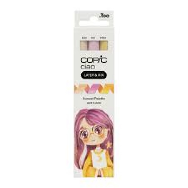 Copic Ciao komplekts Leyer&Mix 2 D Starter Sunset Palette, 3 gab.
