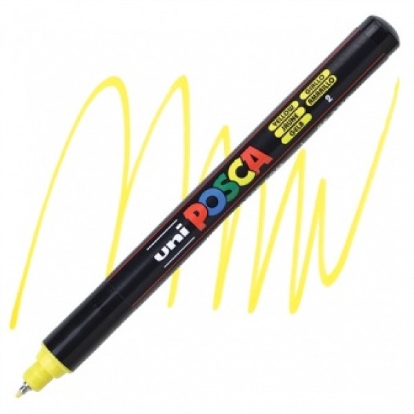 POSCA marķieris PC-3M, 0.9-1.3 mm, Dzeltens 2