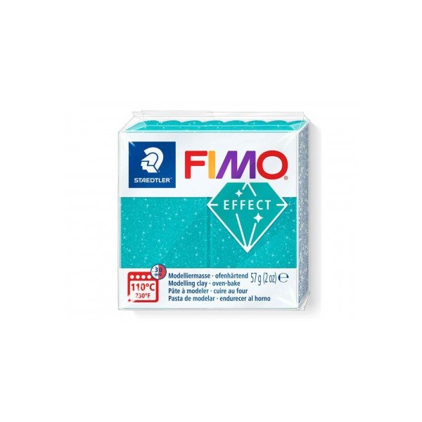 FIMO EFFECT, 57 g, veidošanas masa Galaxy turquoise,  392