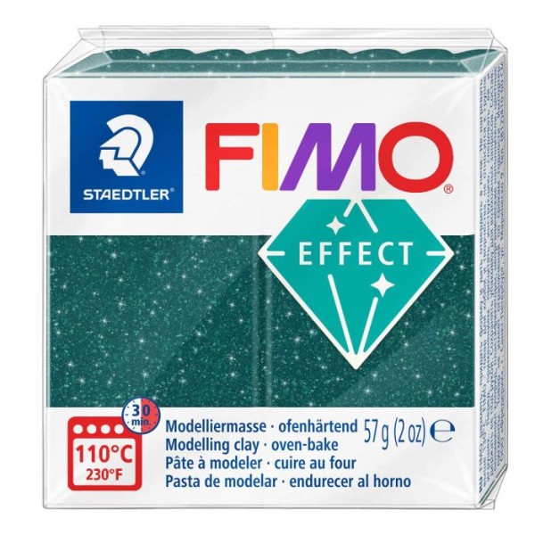 FIMO EFFECT, 57 g, veidošanas masa Galaxy green,  562