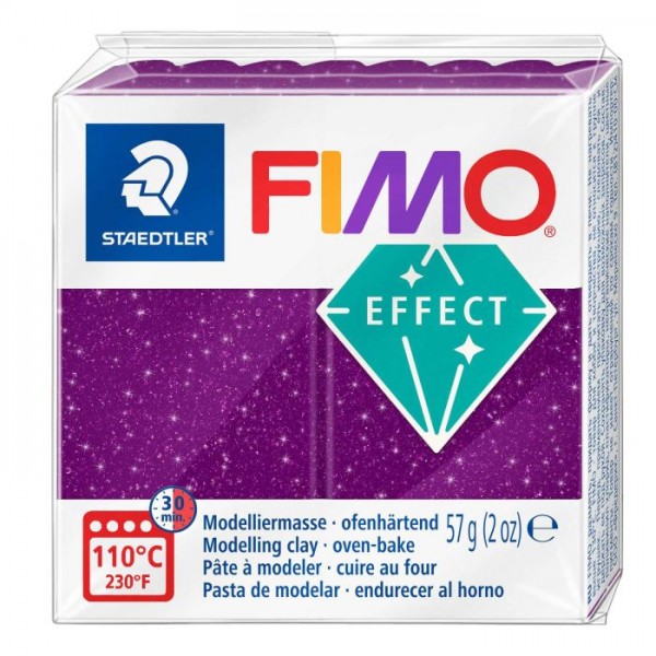FIMO EFFECT, 57 g, veidošanas masa Galaxy violet,  602