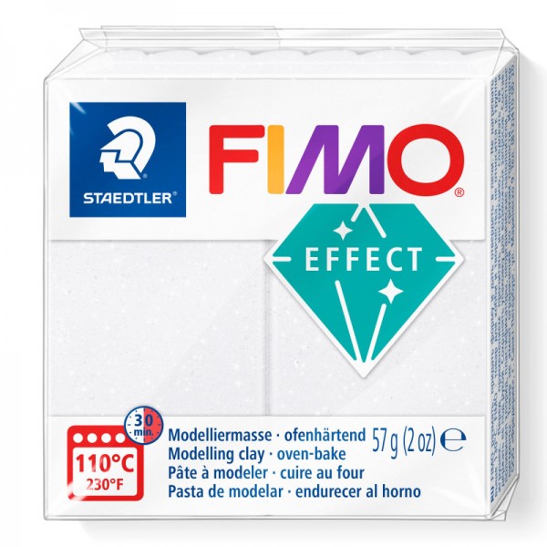 FIMO EFFECT, 57 g, veidošanas masa Galaxy white,  002