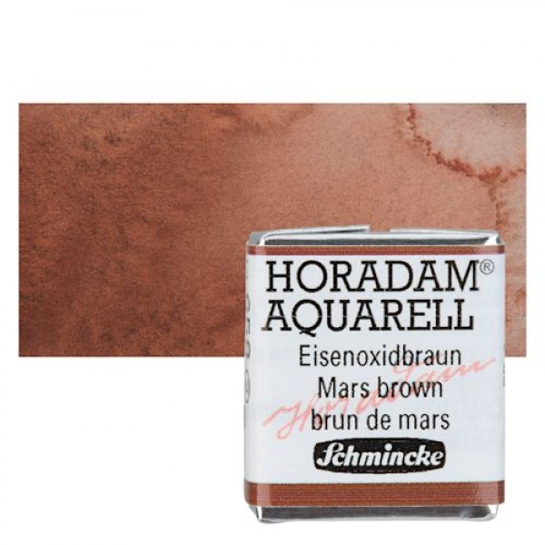 Akvareļkrāsa Schmincke Horadam Aquarell 1/2 p. Mars Brown 658