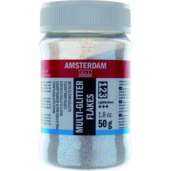 Multi-glitter pulveris Amsterdam 123, 50 g