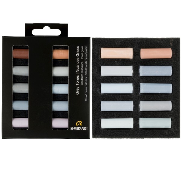 Sausie pasteļi Rembrandt ''Grey Tones'' 10 toņi