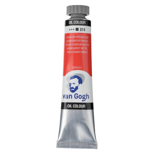 Eļļas krāsa Van Gogh  kadmija vidēji sarkans  314; 200 ml 