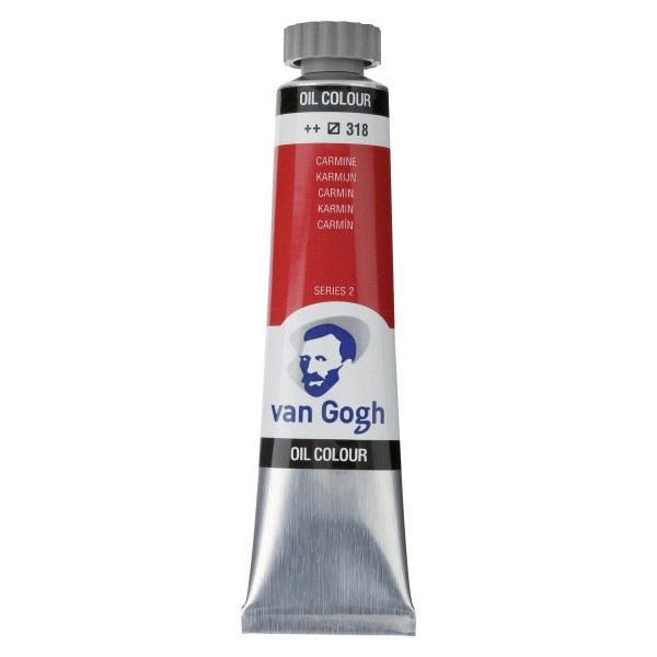 Eļļas krāsa Van Gogh  karmīna sarkans 318; 200 ml 
