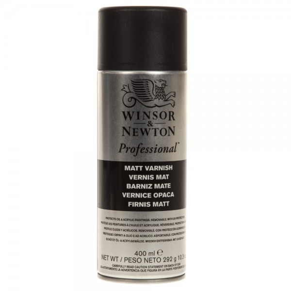 Laka eļļas un akrila krāsām Winsor&Newton Professional, matēta, aerosols; 400 ml
