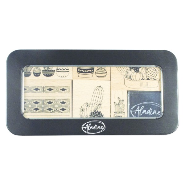 Zīmogu komplekts-Kaktusi un sukulenti 