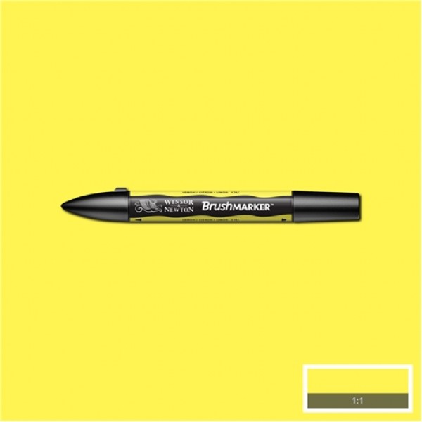 Winsor& Newton Brushmarker Lemon; Y747, citrons