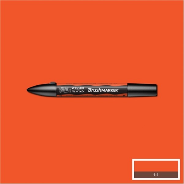 Winsor& Newton Brushmarker Bright Orange; O177, gaiši oranžs