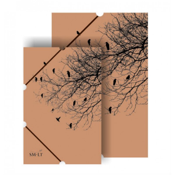 Kartona mape ar gumijām A4 