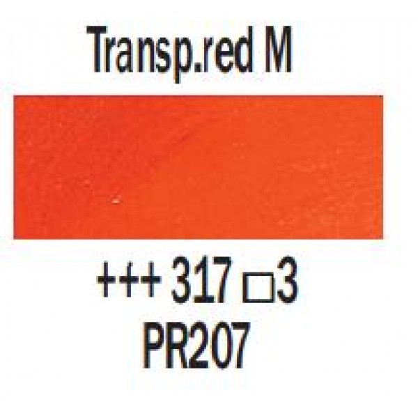 Eļļas krāsa Rembrandt, 40ml - Transp.red M 317, caurspīdīgi vidēji sarkans