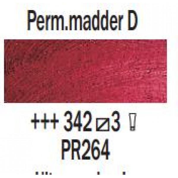 Eļļas krāsa Rembrandt, 40ml - Perm.madder D 342, permanentais  tumšais kraplaks 