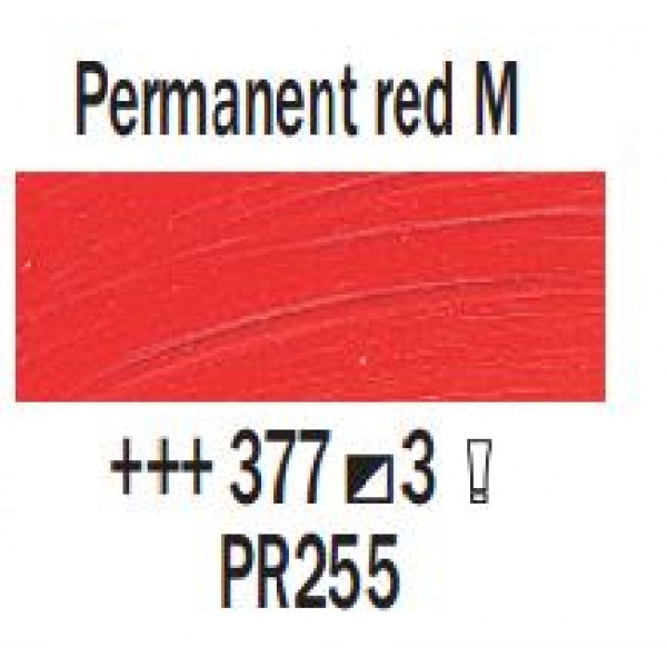 Eļļas krāsa Rembrandt, 40ml - Permanent red M 377, permanenti  vidēji sarkans