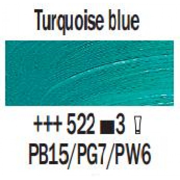 Eļļas krāsa Rembrandt, 40ml - Turquoise blue 522, tirkīza zils