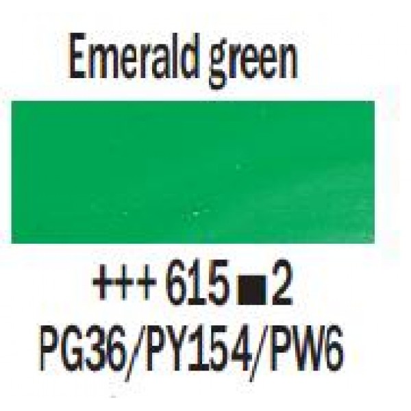 Eļļas krāsa Rembrandt, 40ml - Emerald green 615, smaragda zaļš