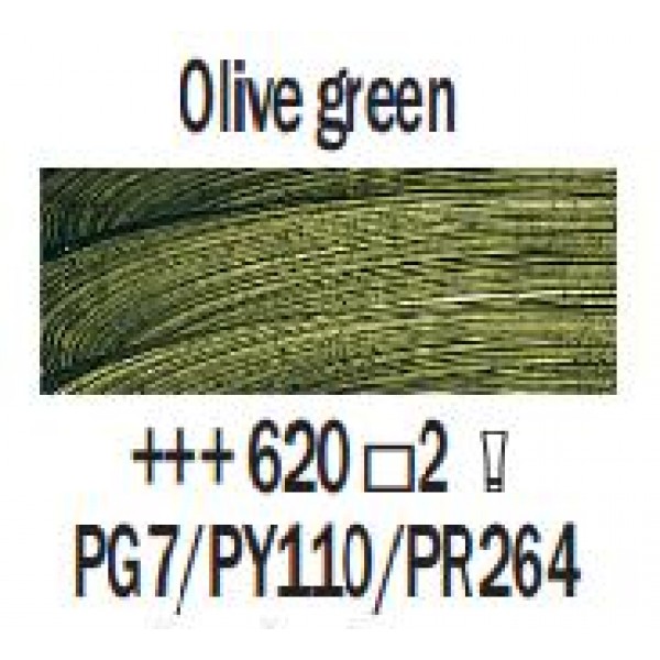 Eļļas krāsa Rembrandt, 40ml - Olive green 620, olīvzaļš