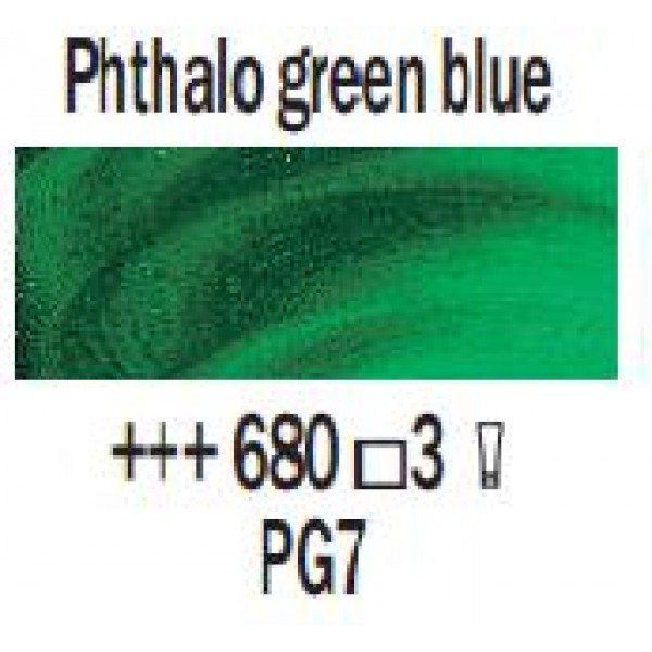 Eļļas krāsa Rembrandt, 40ml - Phthalo green blue 680, ftalo zaļi zils