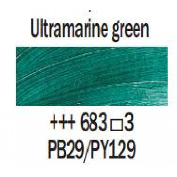 Eļļas krāsa Rembrandt, 40ml - Ultramarine green 683, ultramarīna zaļais