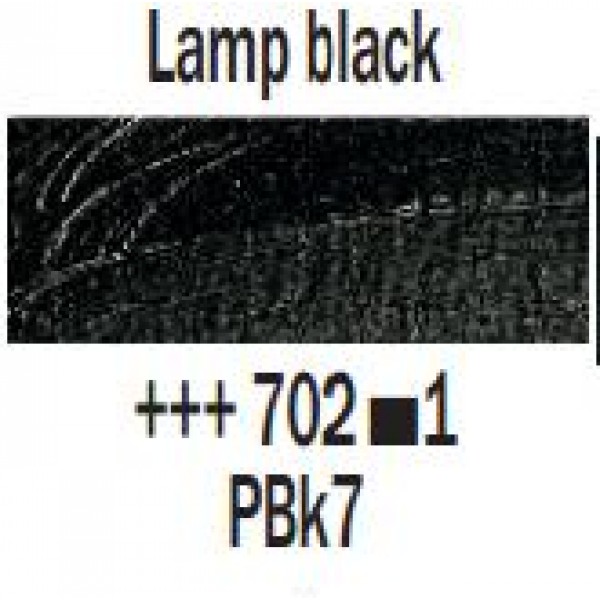 Eļļas krāsa Rembrandt, 40ml - Lamp black 702, kvēpu melns