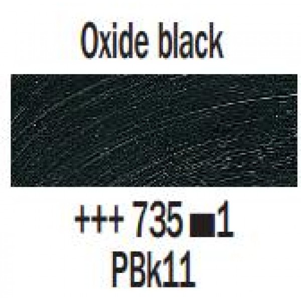 Eļļas krāsa Rembrandt, 40ml - Oxide black 735, oksīda melns