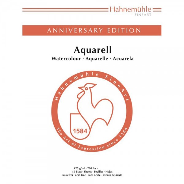 Hahnemuhle akvareļu albums A2, 425g/m, 15lp