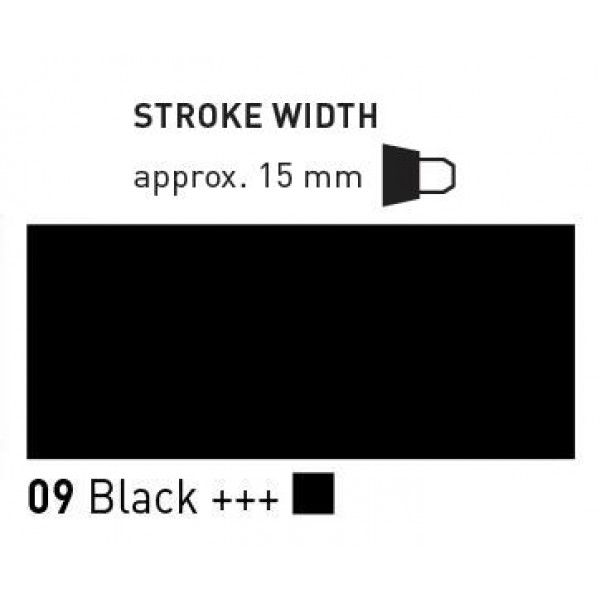 Akrila marķieris Triton, 15.0, melns 09
