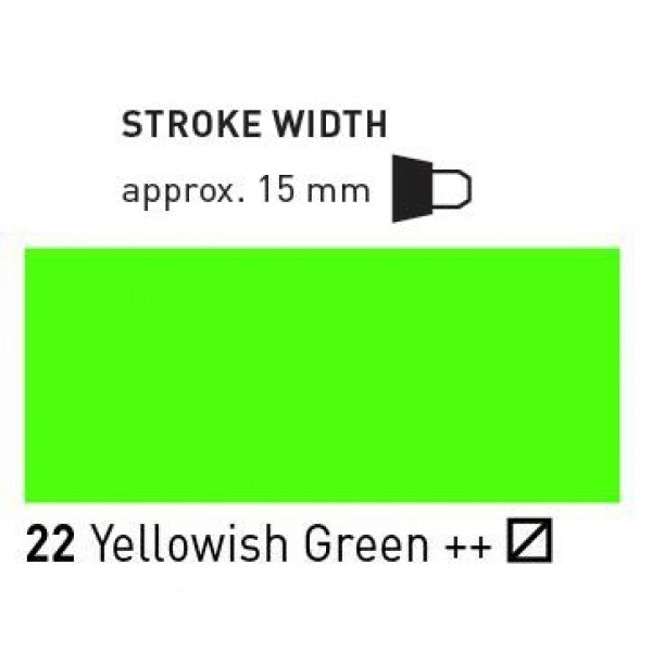 Akrila marķieris Triton, 15.0, dzeltenzaļš 22 