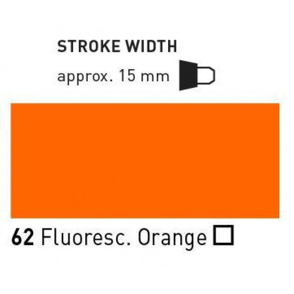 Akrila marķieris Triton, 15.0,  fluooranžs 62 