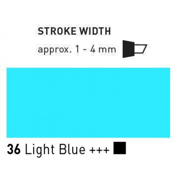 Akrila marķieris Triton, edge, gaiši zils 36