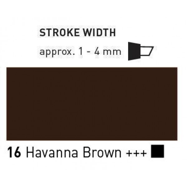 Akrila marķieris Triton,  edge, havannabrūns 16