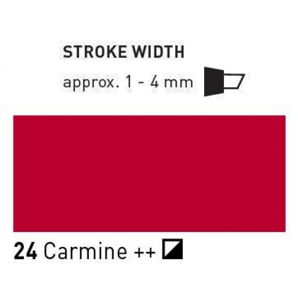 Akrila marķieris Triton, edge, karmīns 24