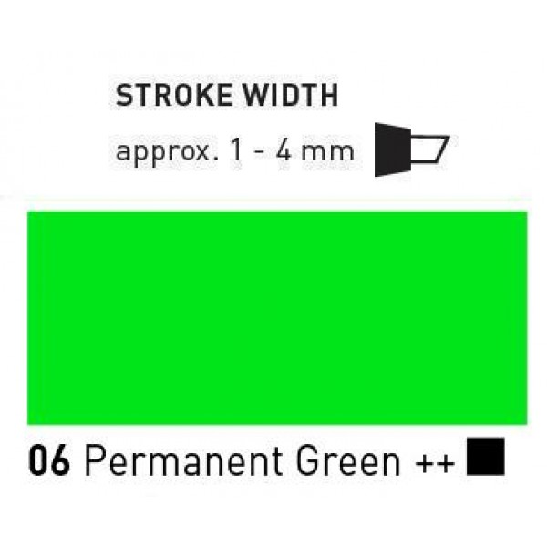 Akrila marķieris Triton, edge, permanentzaļš 06