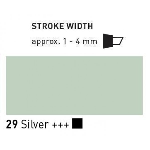 Akrila marķieris Triton, sudrabs 62
