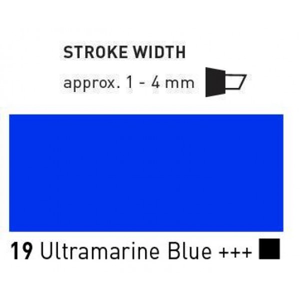 Akrila marķieris Triton, edge, ultramarīns 19