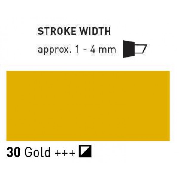 Akrila marķieris Triton, edge, zelts 30
