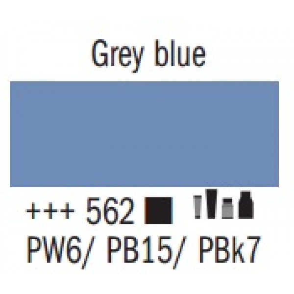 Amsterdam pūšamā krāsa, pelēcīgi zils 562